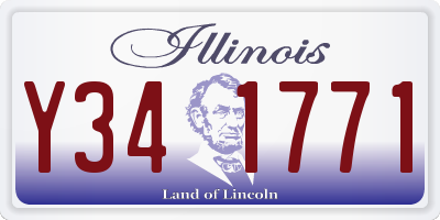IL license plate Y341771