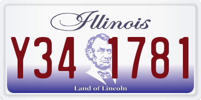 IL license plate Y341781
