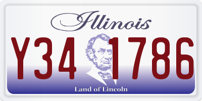 IL license plate Y341786