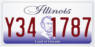 IL license plate Y341787