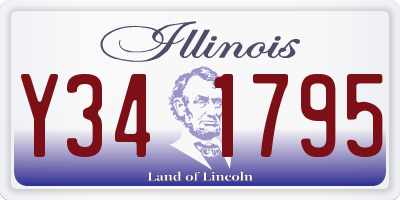 IL license plate Y341795