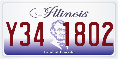 IL license plate Y341802