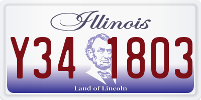IL license plate Y341803