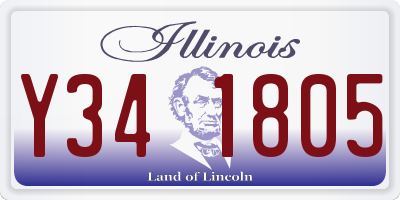 IL license plate Y341805