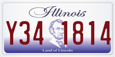 IL license plate Y341814