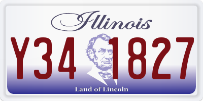 IL license plate Y341827