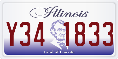 IL license plate Y341833