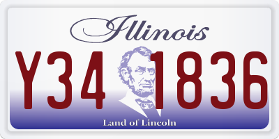 IL license plate Y341836