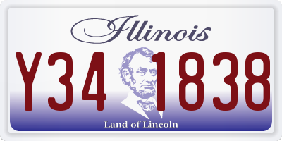 IL license plate Y341838