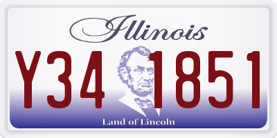IL license plate Y341851