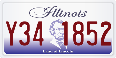IL license plate Y341852