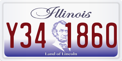 IL license plate Y341860