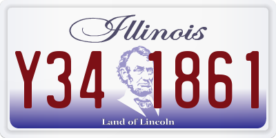 IL license plate Y341861