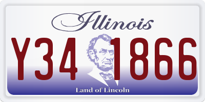 IL license plate Y341866