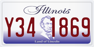 IL license plate Y341869