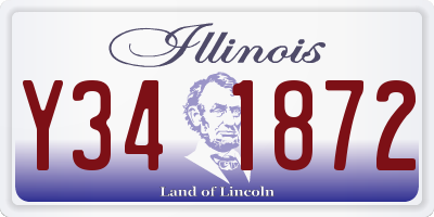 IL license plate Y341872