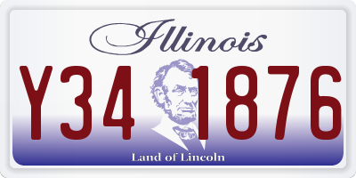 IL license plate Y341876