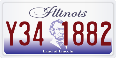 IL license plate Y341882
