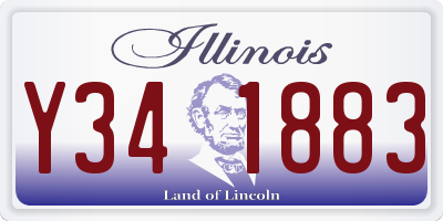 IL license plate Y341883