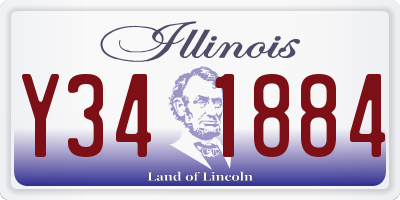 IL license plate Y341884