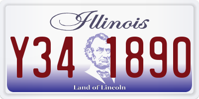 IL license plate Y341890
