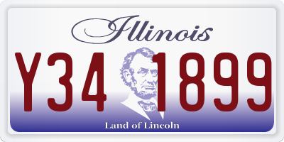 IL license plate Y341899
