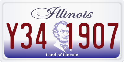 IL license plate Y341907