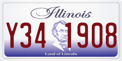 IL license plate Y341908