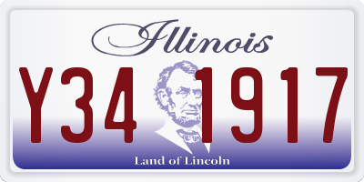 IL license plate Y341917