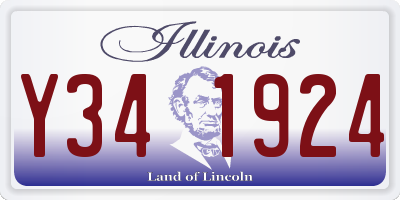 IL license plate Y341924