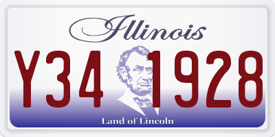 IL license plate Y341928