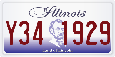 IL license plate Y341929
