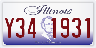 IL license plate Y341931