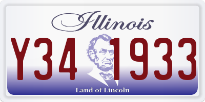 IL license plate Y341933