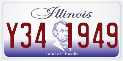 IL license plate Y341949