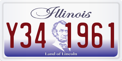 IL license plate Y341961
