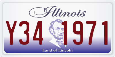 IL license plate Y341971