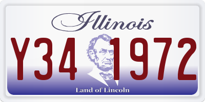 IL license plate Y341972