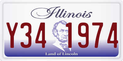 IL license plate Y341974