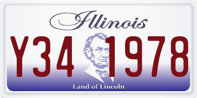 IL license plate Y341978