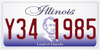 IL license plate Y341985