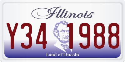 IL license plate Y341988