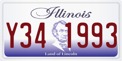 IL license plate Y341993