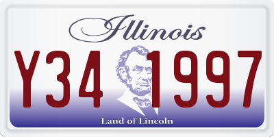 IL license plate Y341997