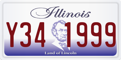 IL license plate Y341999