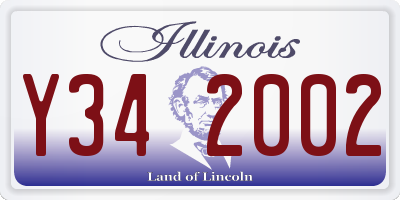 IL license plate Y342002