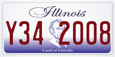 IL license plate Y342008