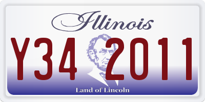 IL license plate Y342011