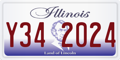 IL license plate Y342024
