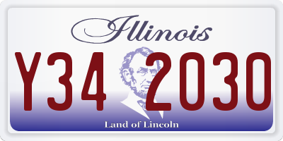 IL license plate Y342030